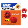 TERRO Indoor Fruit Fly Traps (2-Pack) with 90-Day Lure Supply - Effective Solution for Controlling Fruit Flies Near Food and Trash Areas - Ready-to-Use
