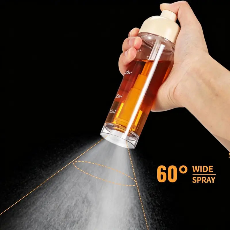 Professional Oil Spray Bottle with Wide Fan Nozzle and Fine Mist Dispenser, Leak-Proof Design for Cooking, Air Frying, Salads, and BBQ