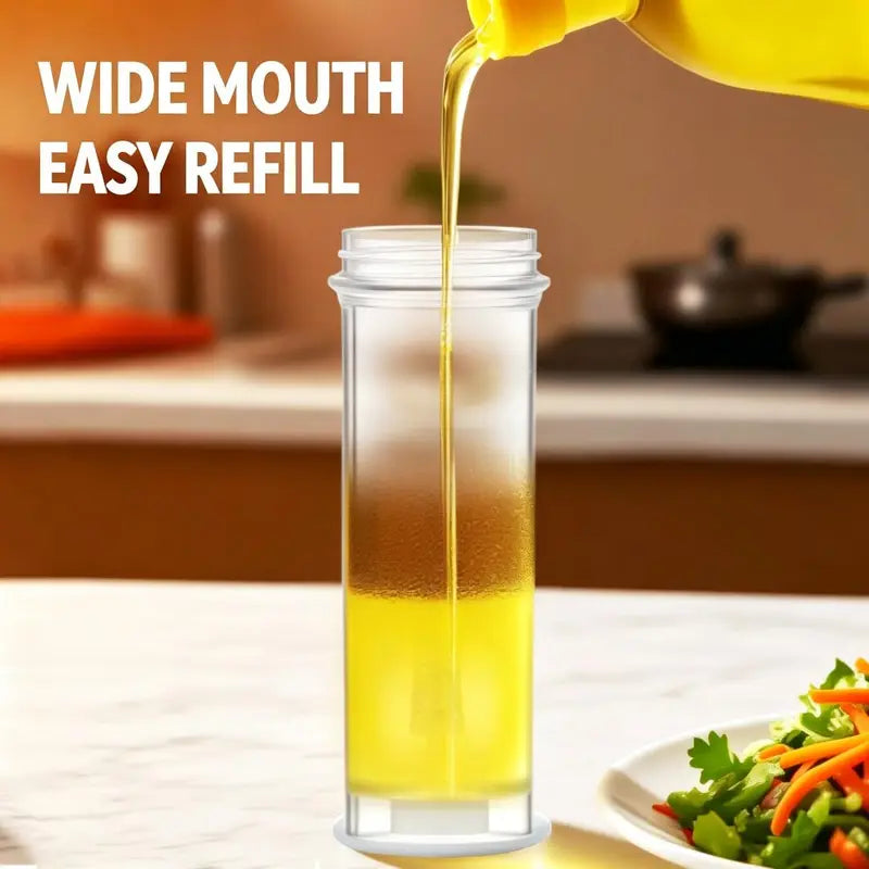 Professional Oil Spray Bottle with Wide Fan Nozzle and Fine Mist Dispenser, Leak-Proof Design for Cooking, Air Frying, Salads, and BBQ