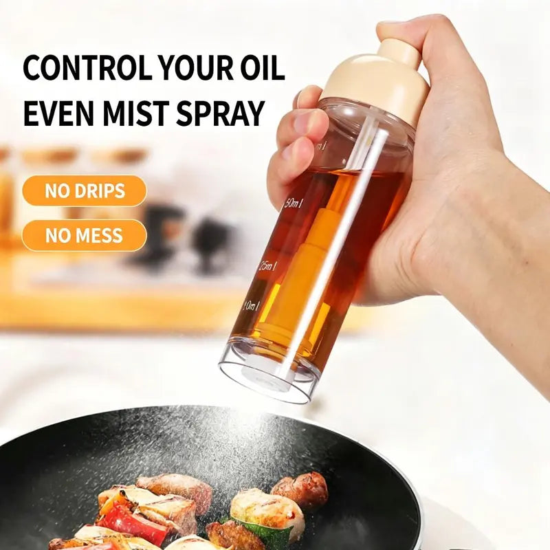 Professional Oil Spray Bottle with Wide Fan Nozzle and Fine Mist Dispenser, Leak-Proof Design for Cooking, Air Frying, Salads, and BBQ